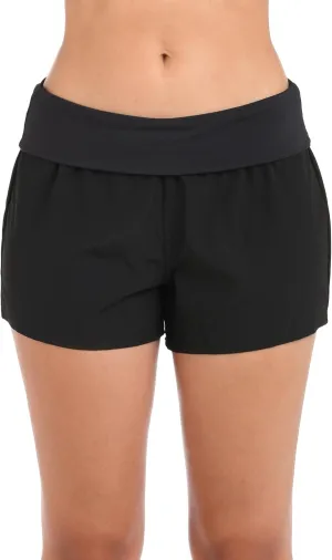 La Blanca Women's Standard Island Goddess Banded Boardshort Swimsuit Bottom
