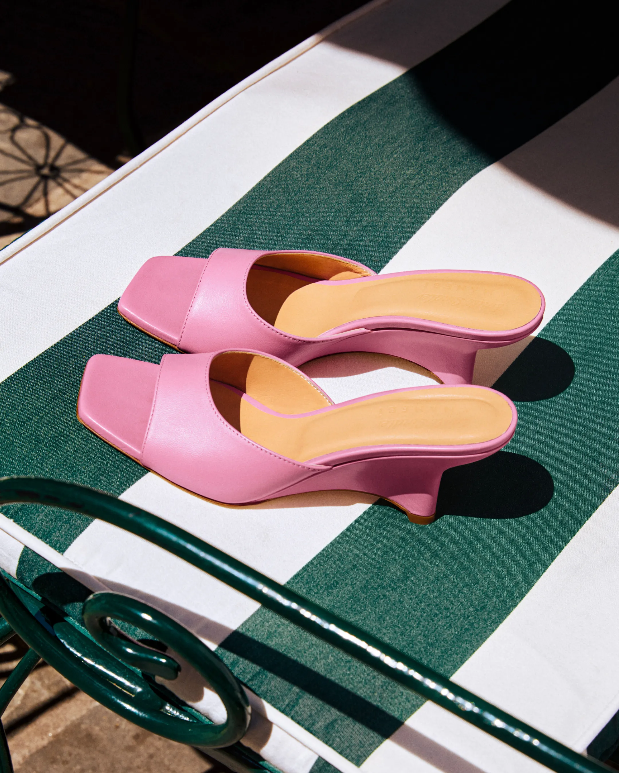 Leather Mule Heels - E15HP - Emili Sindlev x Manebí Blush Pink