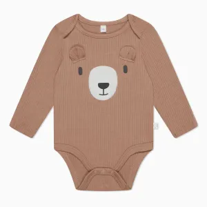 Little Bear Ribbed Long Sleeve Bodysuit