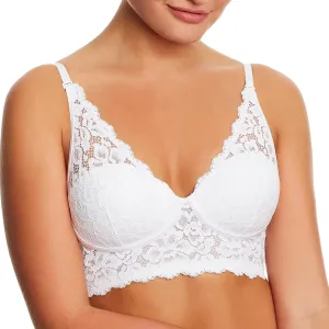 Maidenform Women's Wireless Bralette, Pure Comfort Lace Longline Bra, Convertible Bra for Women
