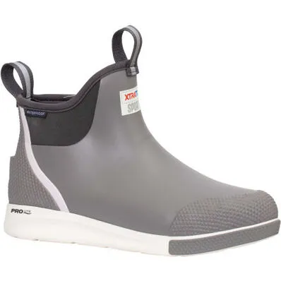 MENS XTRATUF 6IN ANKLE DECK SPORT BOOT - GREY