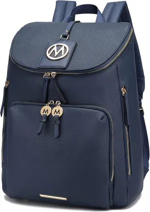 MKF Collection Backpack Bag for Women Vegan Leather Top-Handle Ladies Fashion Travel Bag  Daypack By Mia K