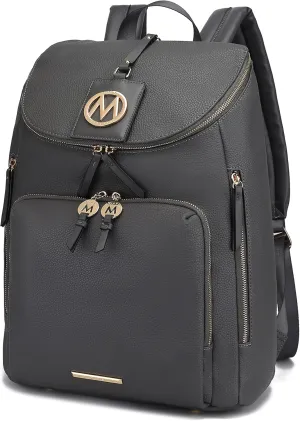 MKF Collection Backpack Bag for Women Vegan Leather Top-Handle Ladies Fashion Travel Bag  Daypack By Mia K
