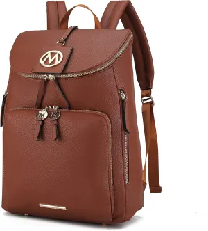 MKF Collection Backpack Bag for Women Vegan Leather Top-Handle Ladies Fashion Travel Bag  Daypack By Mia K