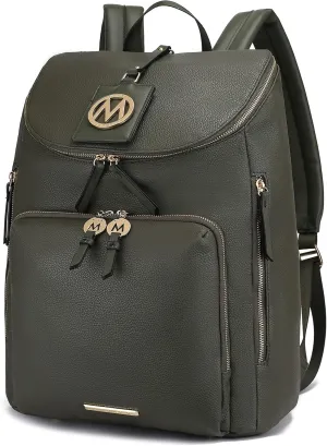 MKF Collection Backpack Bag for Women Vegan Leather Top-Handle Ladies Fashion Travel Bag  Daypack By Mia K