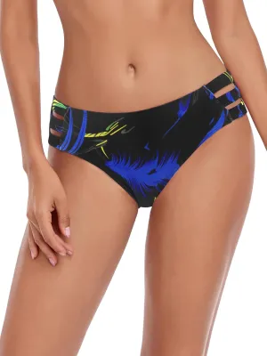 Ocean Blues Women's Strappy Bikini Bottom Full Coverage Swim Briefs