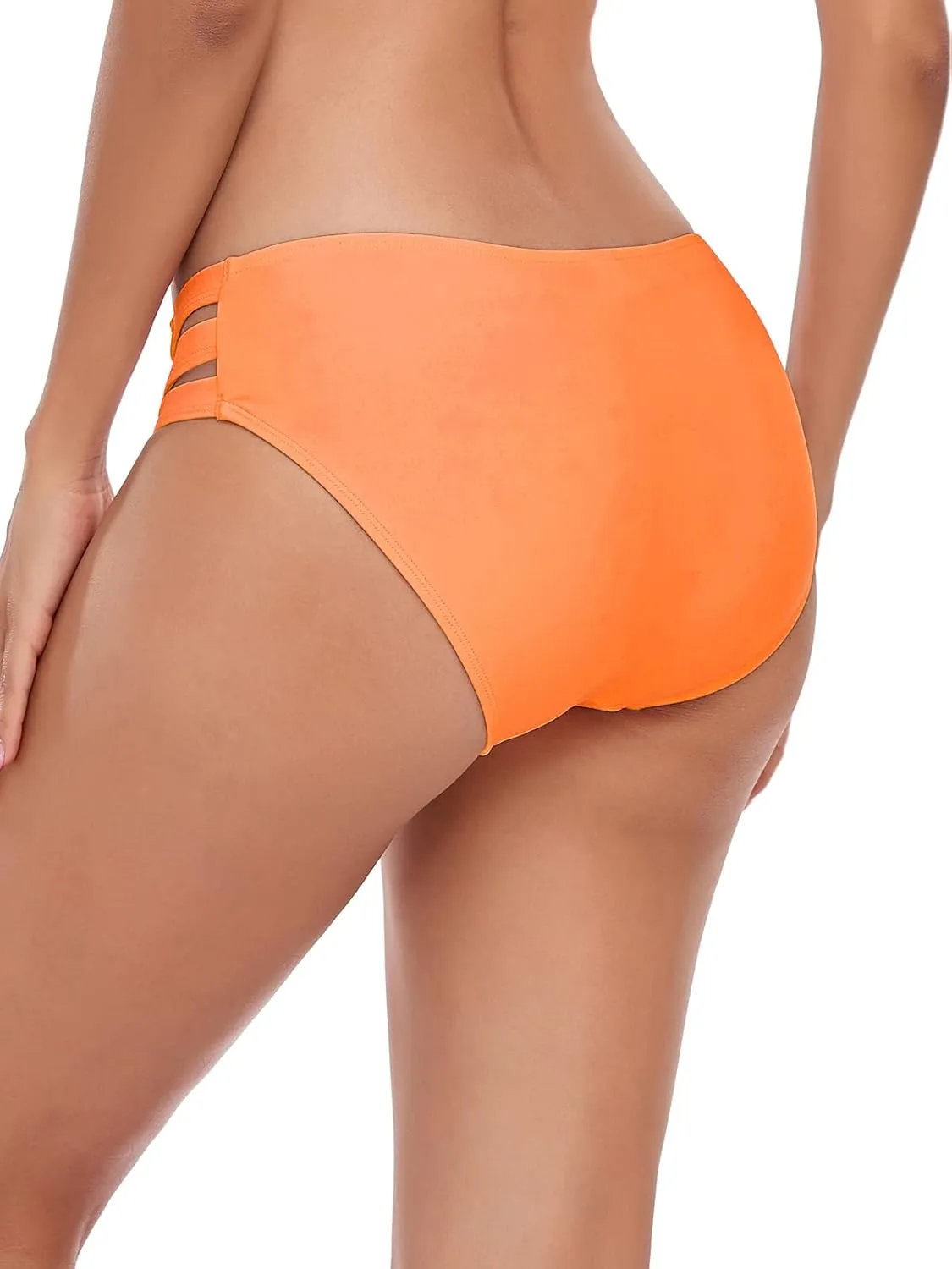 Ocean Blues Women's Strappy Bikini Bottom Full Coverage Swim Briefs