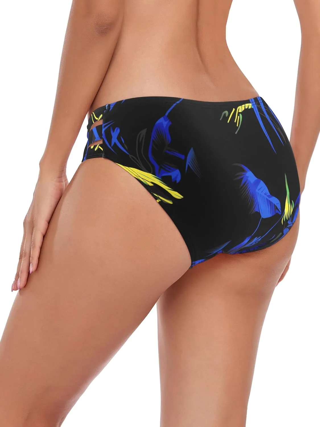 Ocean Blues Women's Strappy Bikini Bottom Full Coverage Swim Briefs