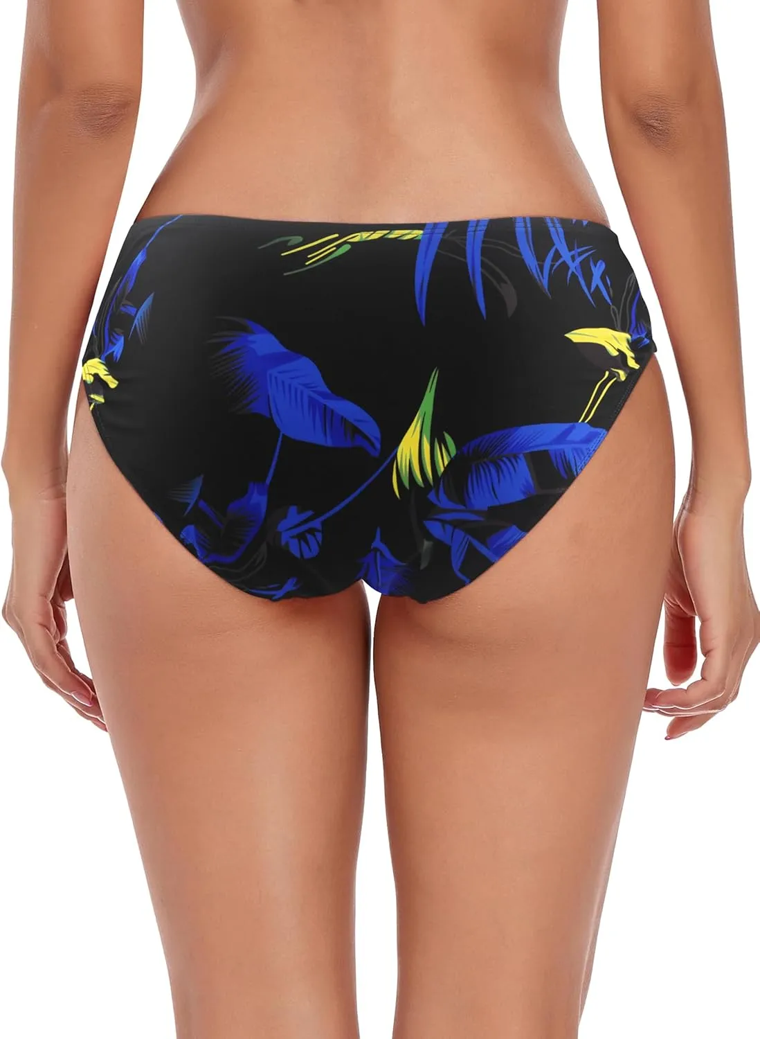 Ocean Blues Women's Strappy Bikini Bottom Full Coverage Swim Briefs
