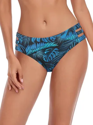 Ocean Blues Women's Strappy Bikini Bottom Full Coverage Swim Briefs