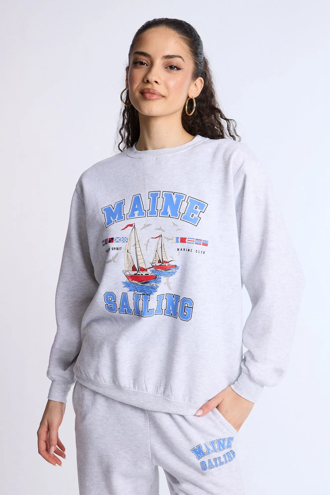 Oversized Crew Neck Sweatshirt