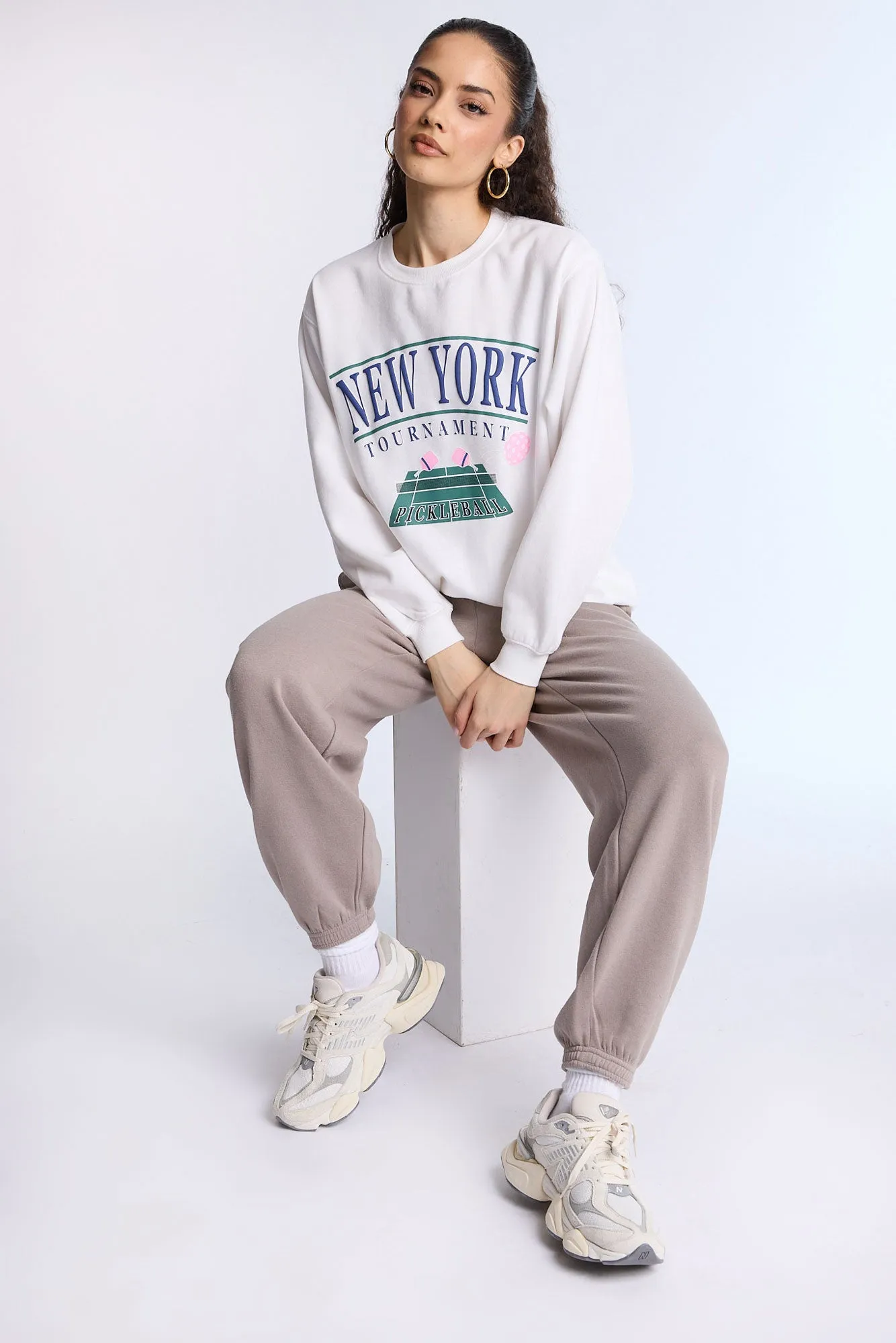 Oversized Crew Neck Sweatshirt