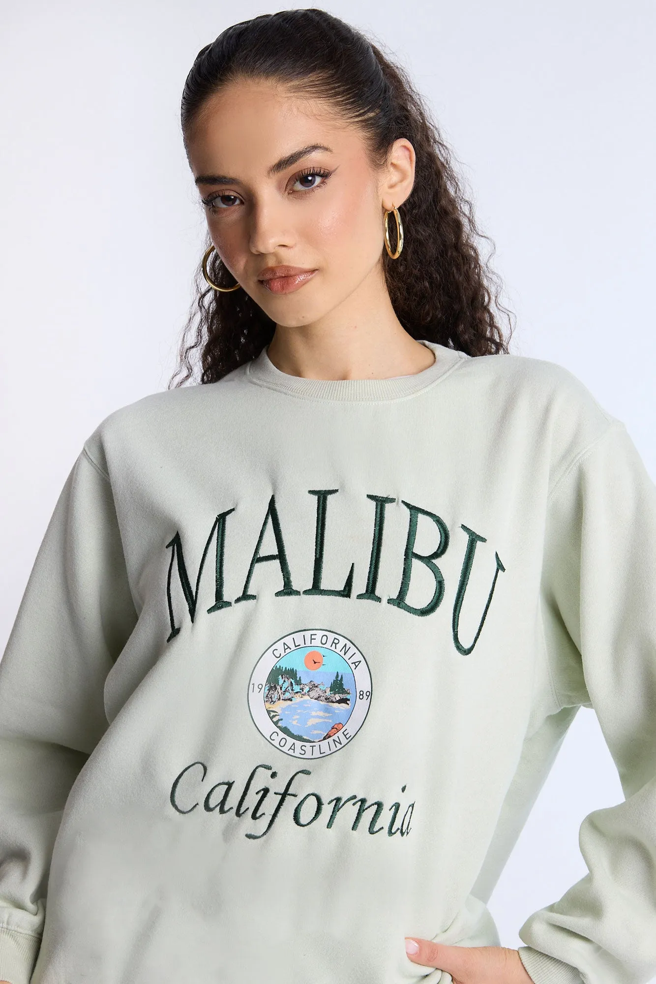 Oversized Crew Neck Sweatshirt