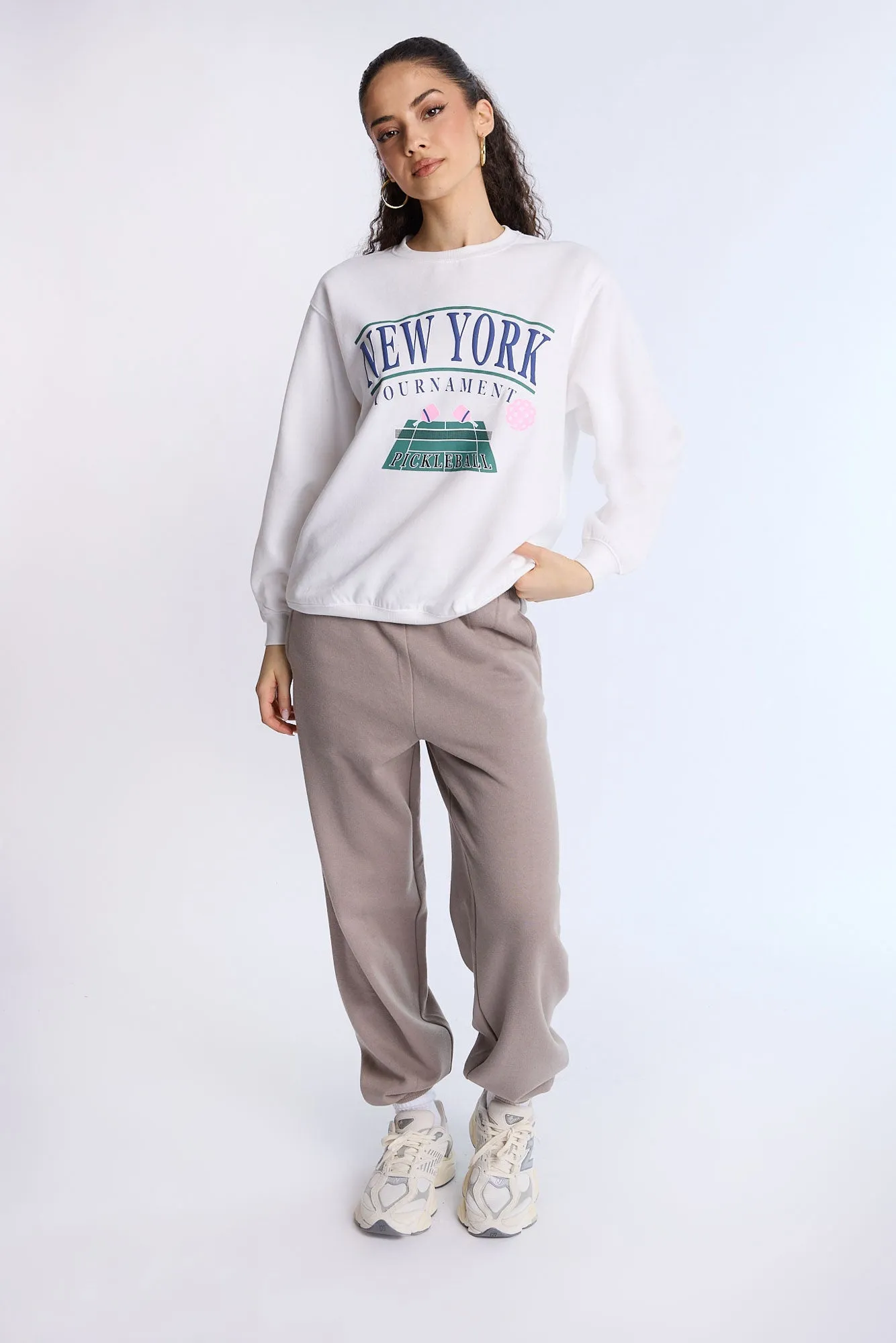 Oversized Crew Neck Sweatshirt