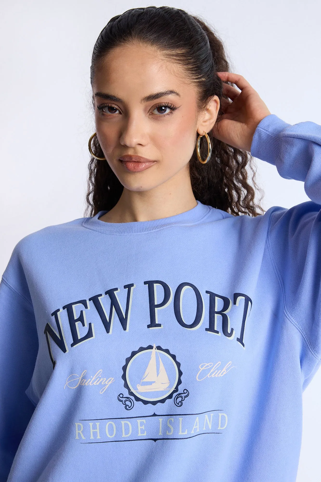 Oversized Crew Neck Sweatshirt