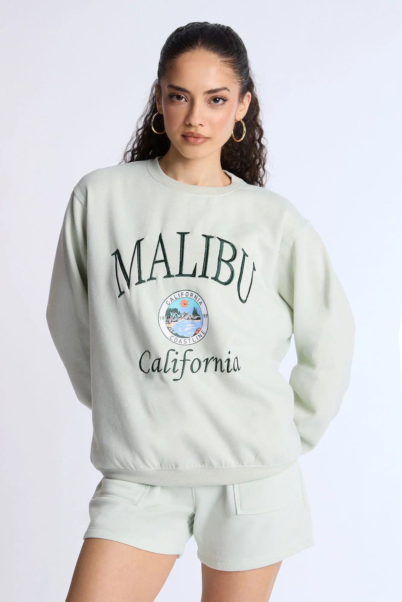 Oversized Crew Neck Sweatshirt