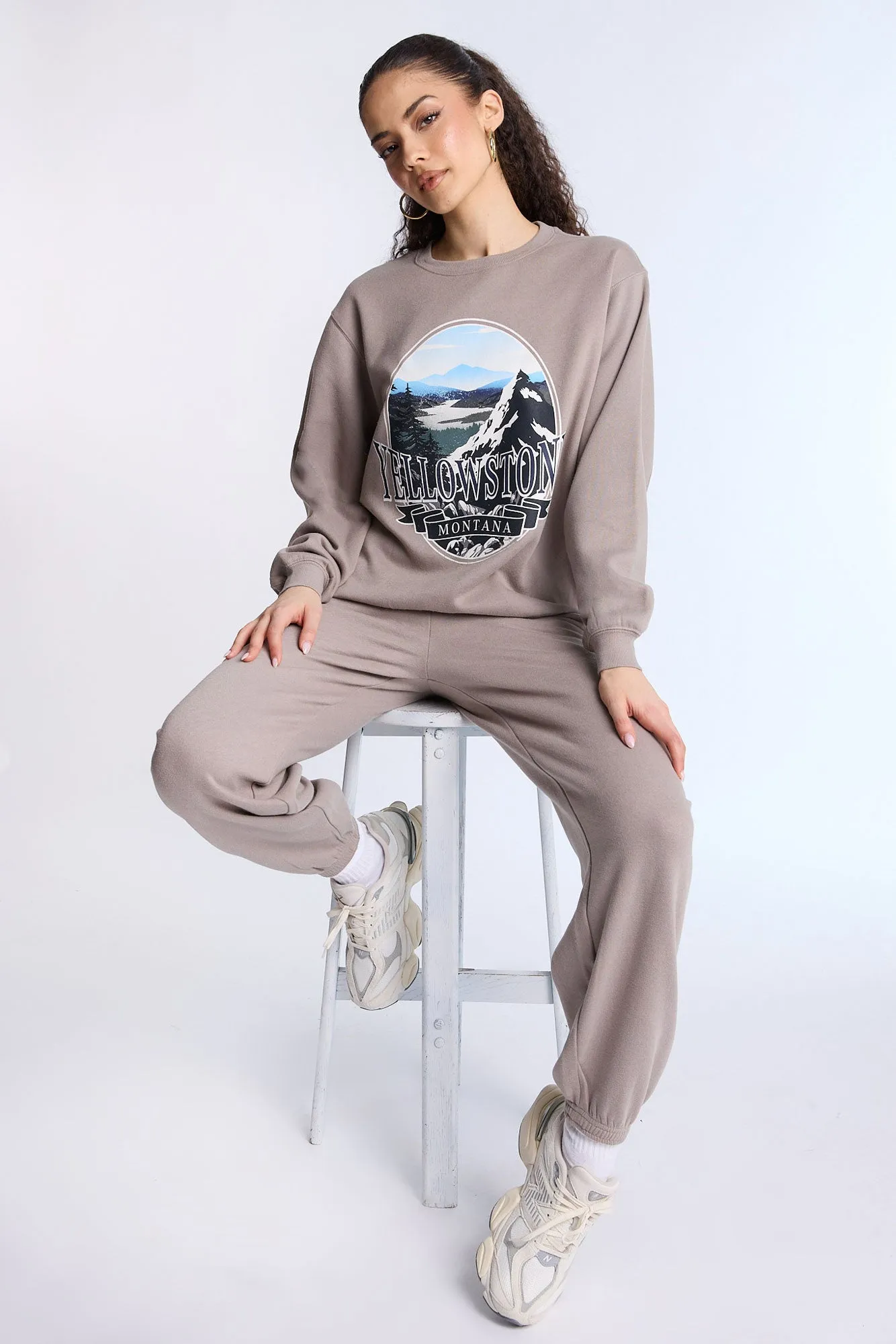 Oversized Crew Neck Sweatshirt