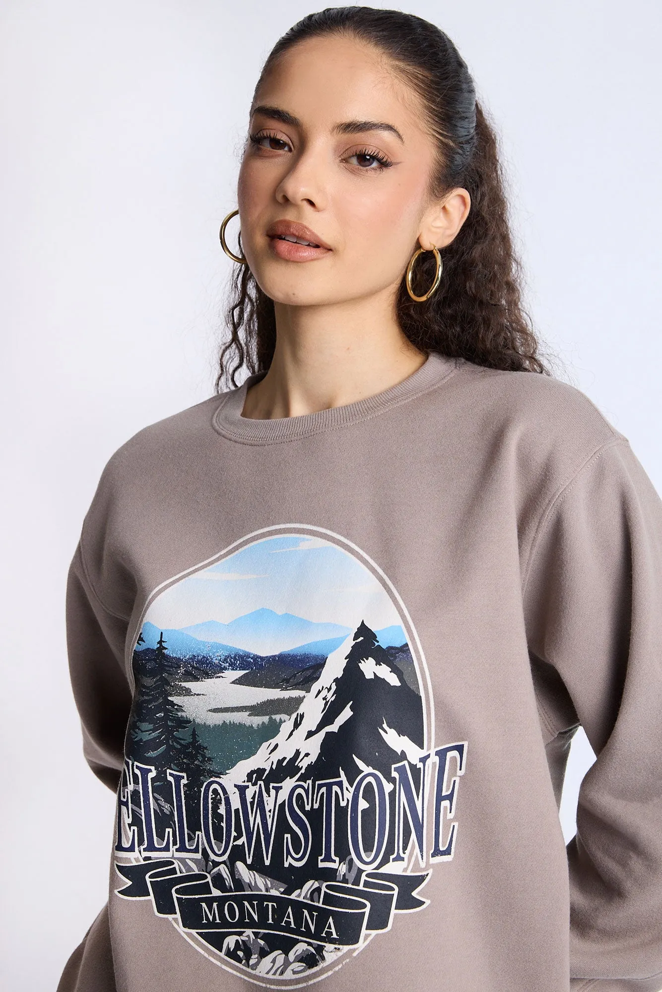 Oversized Crew Neck Sweatshirt