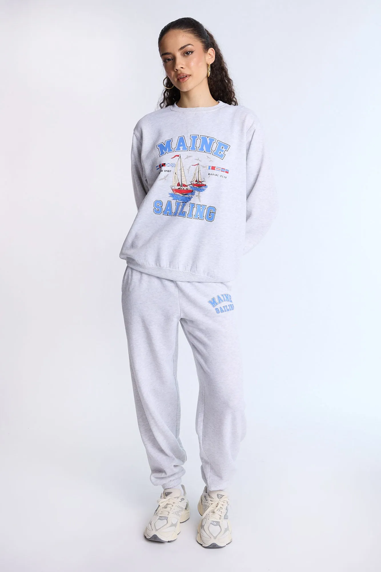 Oversized Crew Neck Sweatshirt