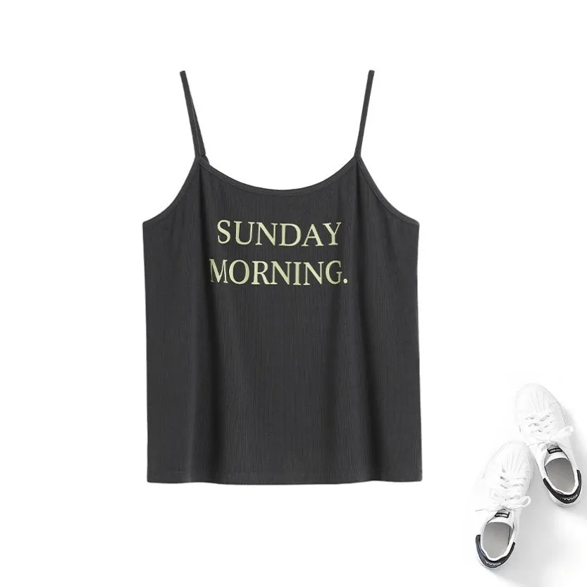 Plus Size Slogan Tank Top