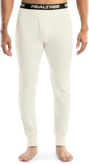Realtree Men's Heavyweight Cotton Polyester Thermal Long Johns Underwear Bottom