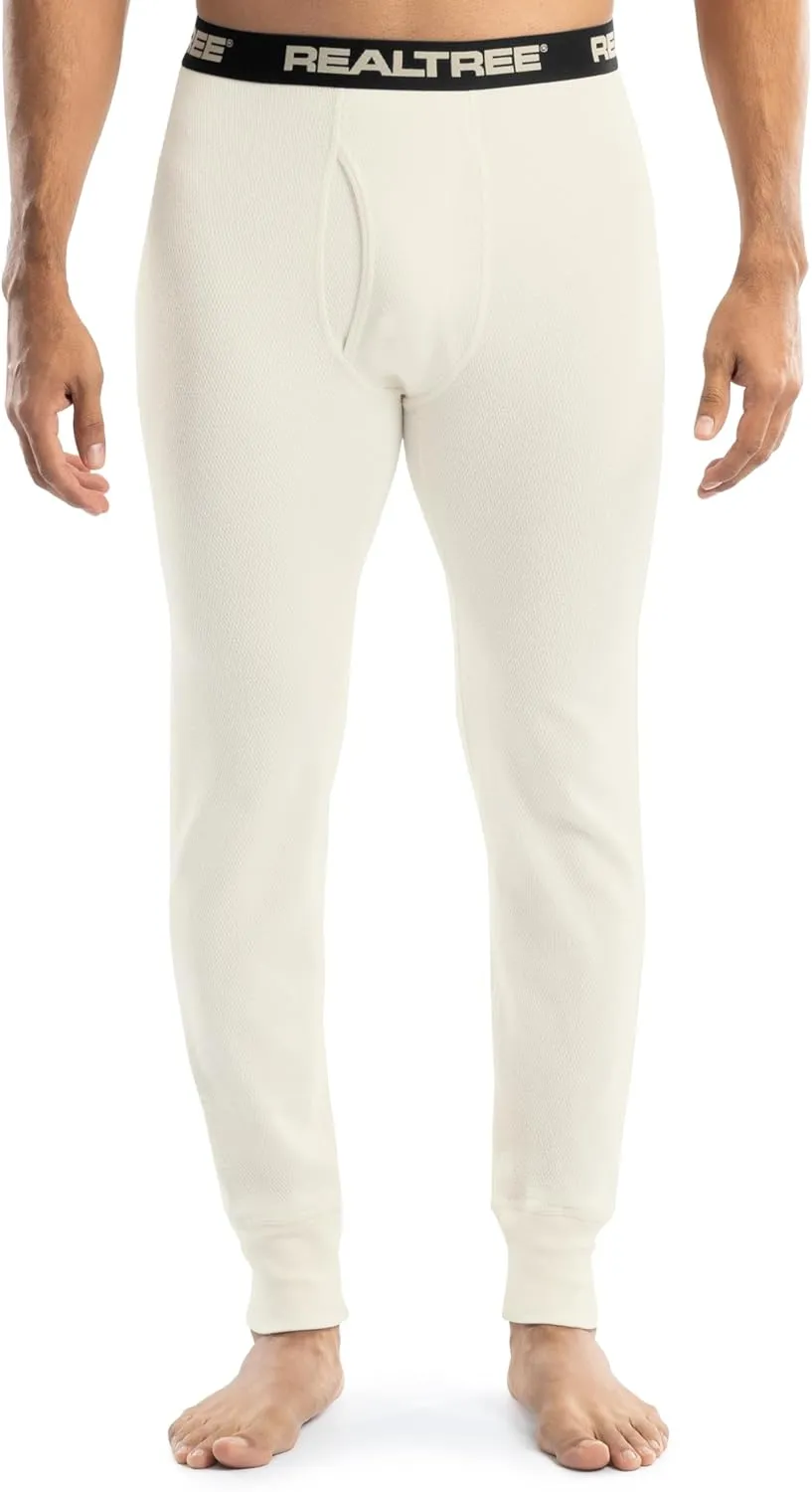 Realtree Men's Heavyweight Cotton Polyester Thermal Long Johns Underwear Bottom