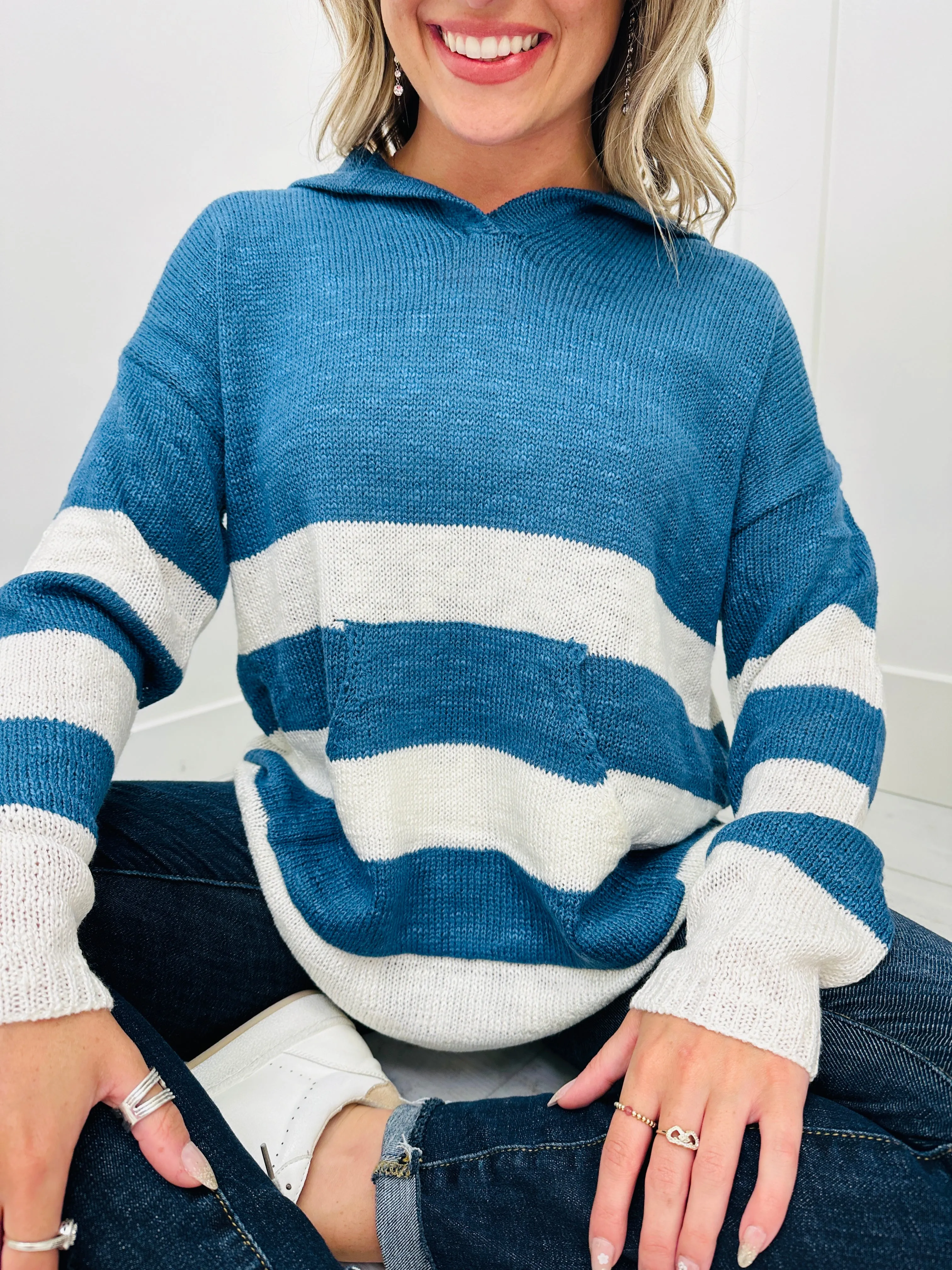 REG/CURVY Always In Motion Hoodie In Navy