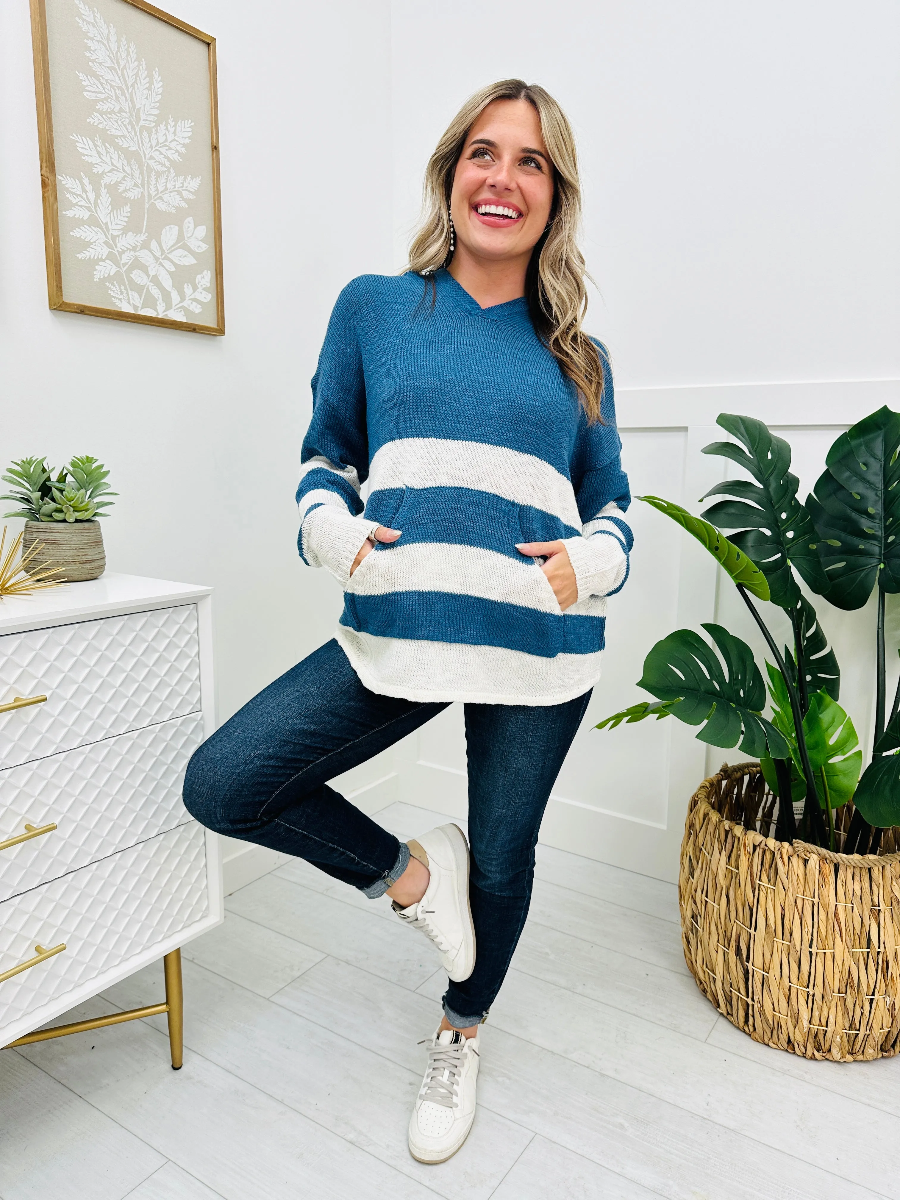 REG/CURVY Always In Motion Hoodie In Navy