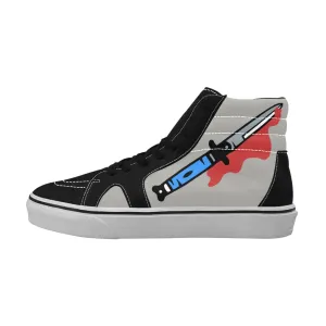 Retro Switchblade knife High Top Sk8 Sneakers