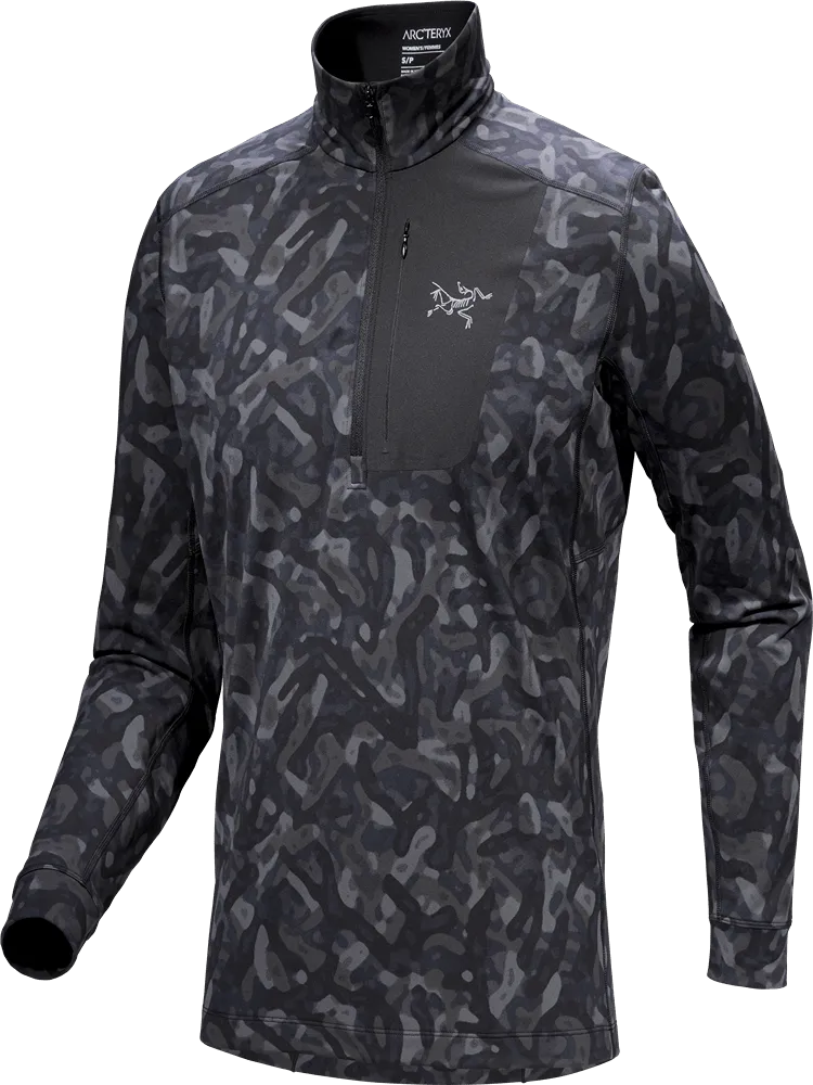 Rho LT Zip Neck Print Men's