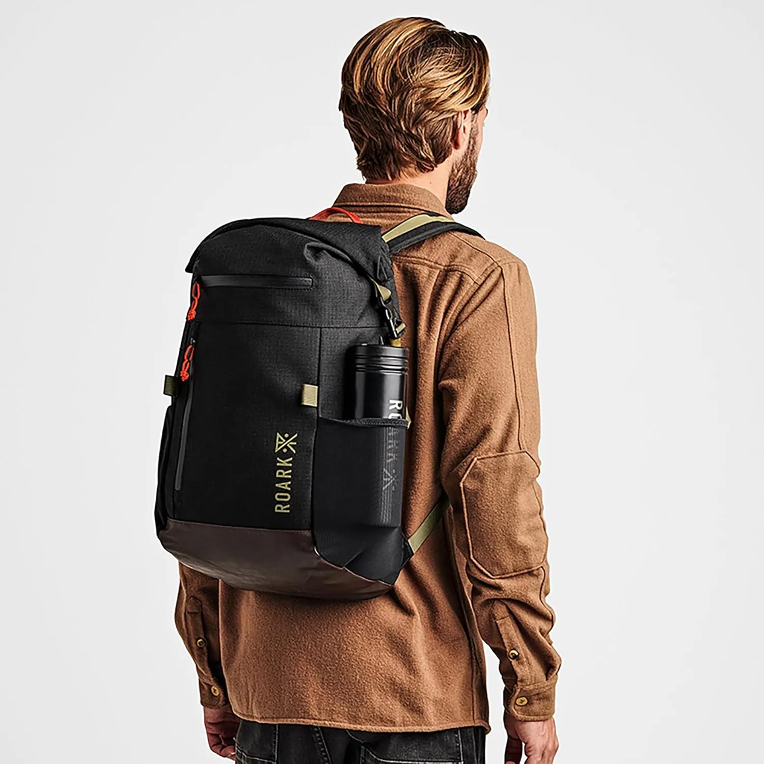 Roark Passenger 27L 2.0 Backpack, Travel Day Pack with Laptop Storage, Black