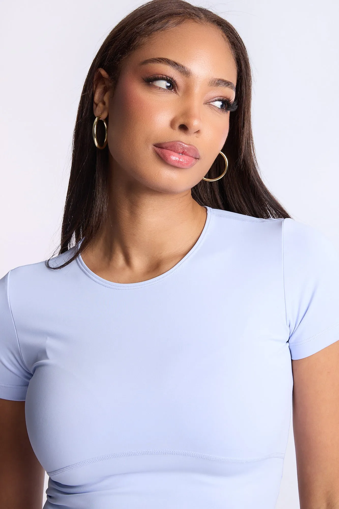 Super Smooth Short Sleeve Skimmer Top