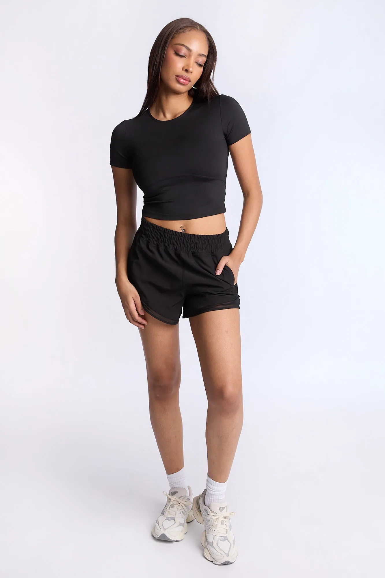 Super Smooth Short Sleeve Skimmer Top