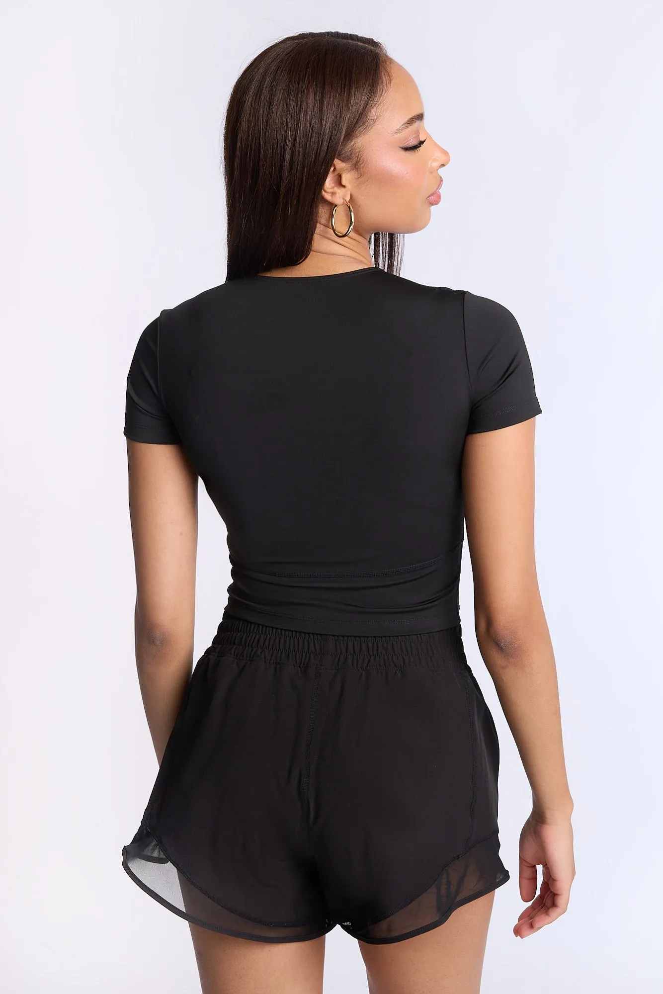 Super Smooth Short Sleeve Skimmer Top