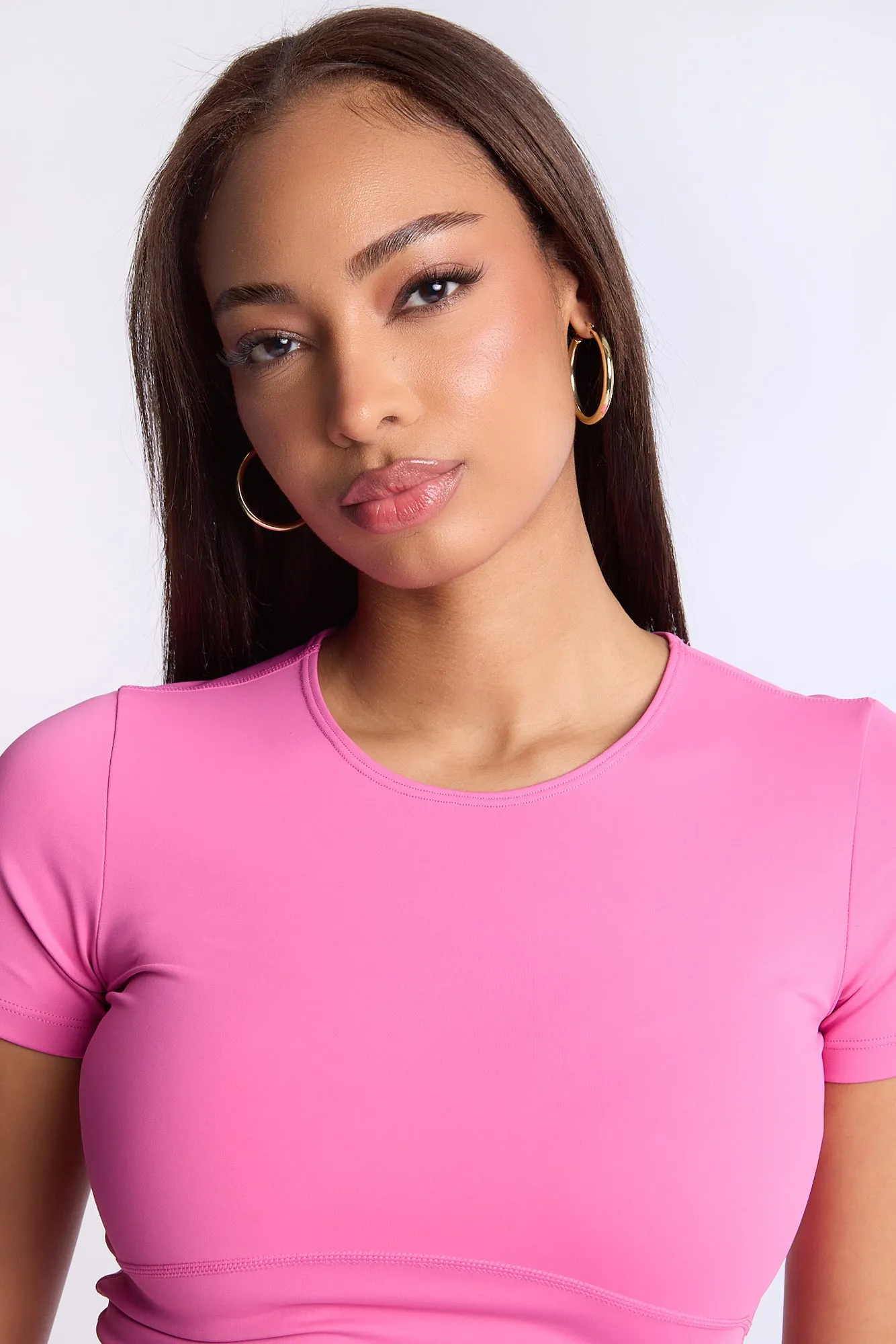Super Smooth Short Sleeve Skimmer Top