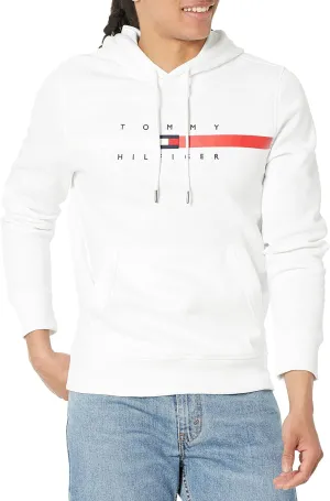 Tommy Hilfiger Men's Flag Stripe Hoodie Sweatshirt