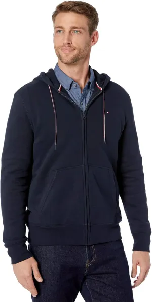 Tommy Hilfiger Men's Long Sleeve Fleece Zip Up Hoodie Sweatshirt