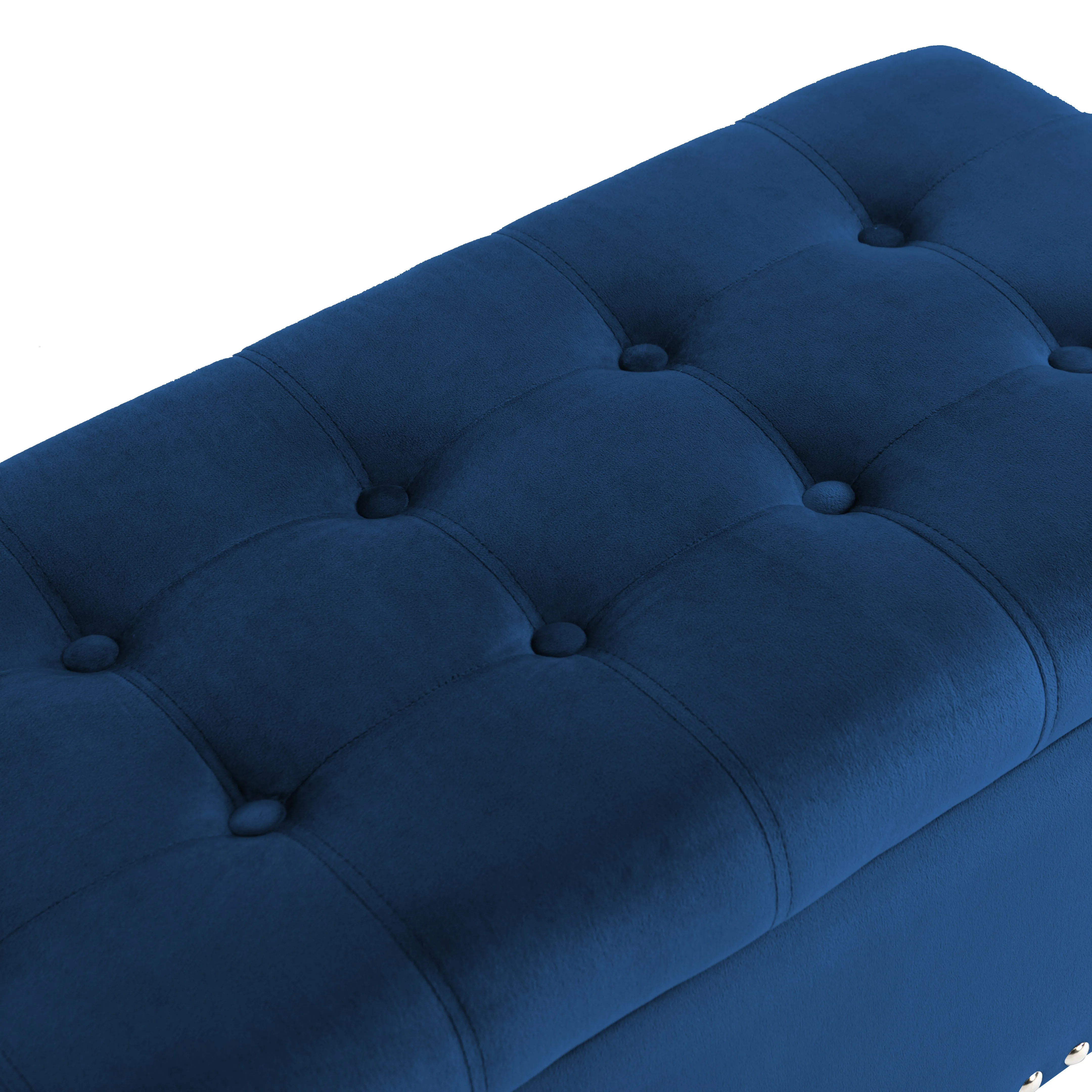 Worcester Velvet Ottoman