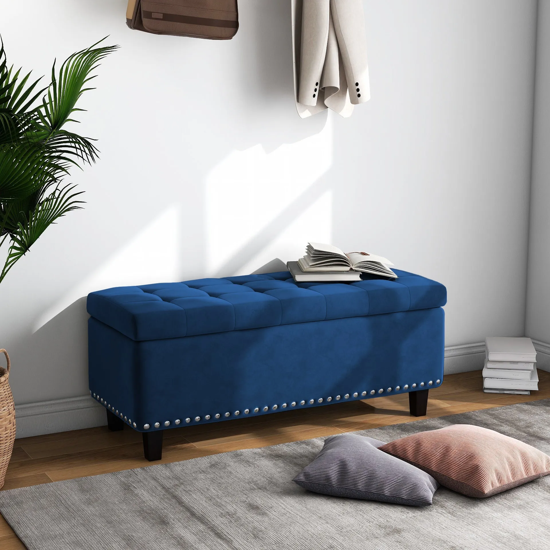 Worcester Velvet Ottoman