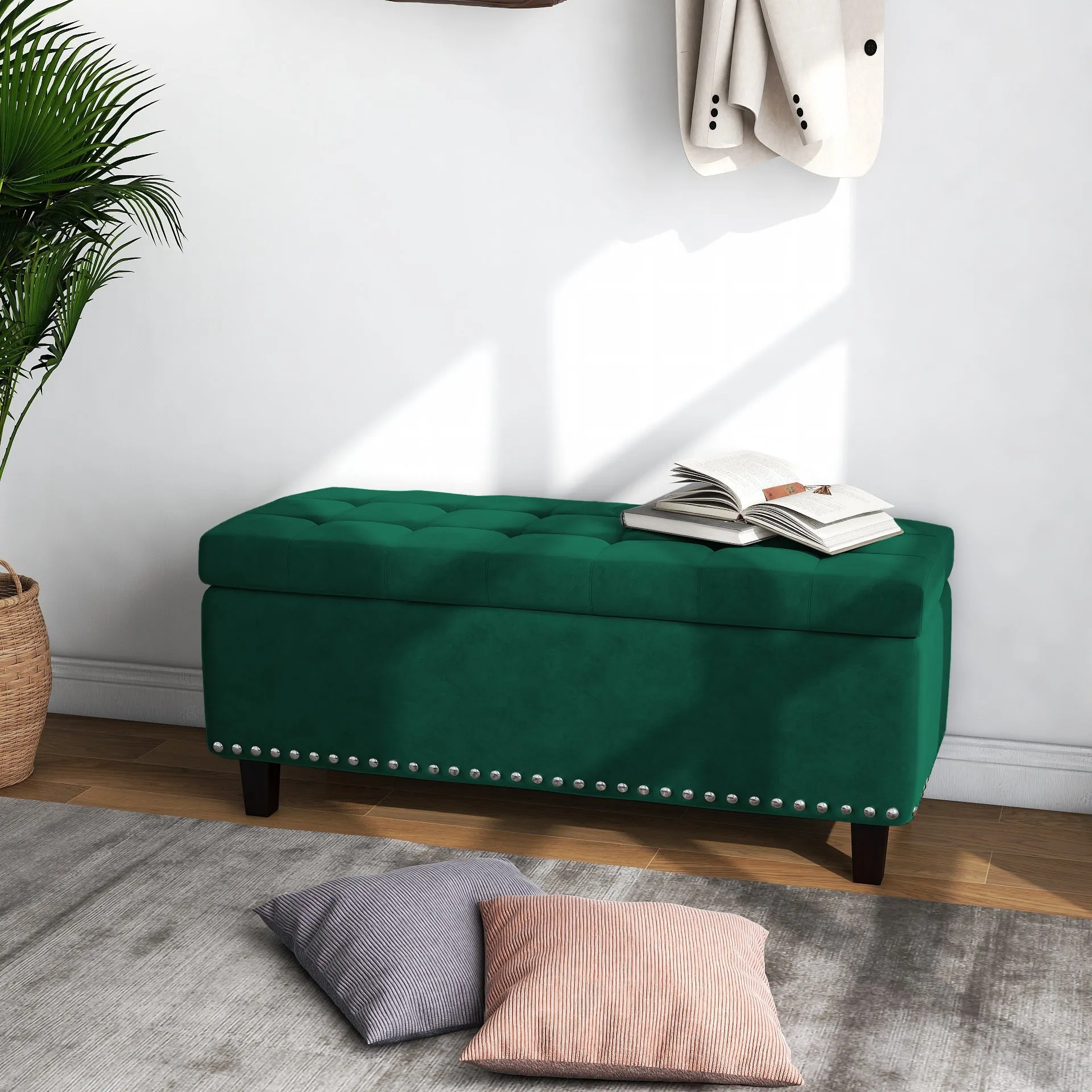 Worcester Velvet Ottoman