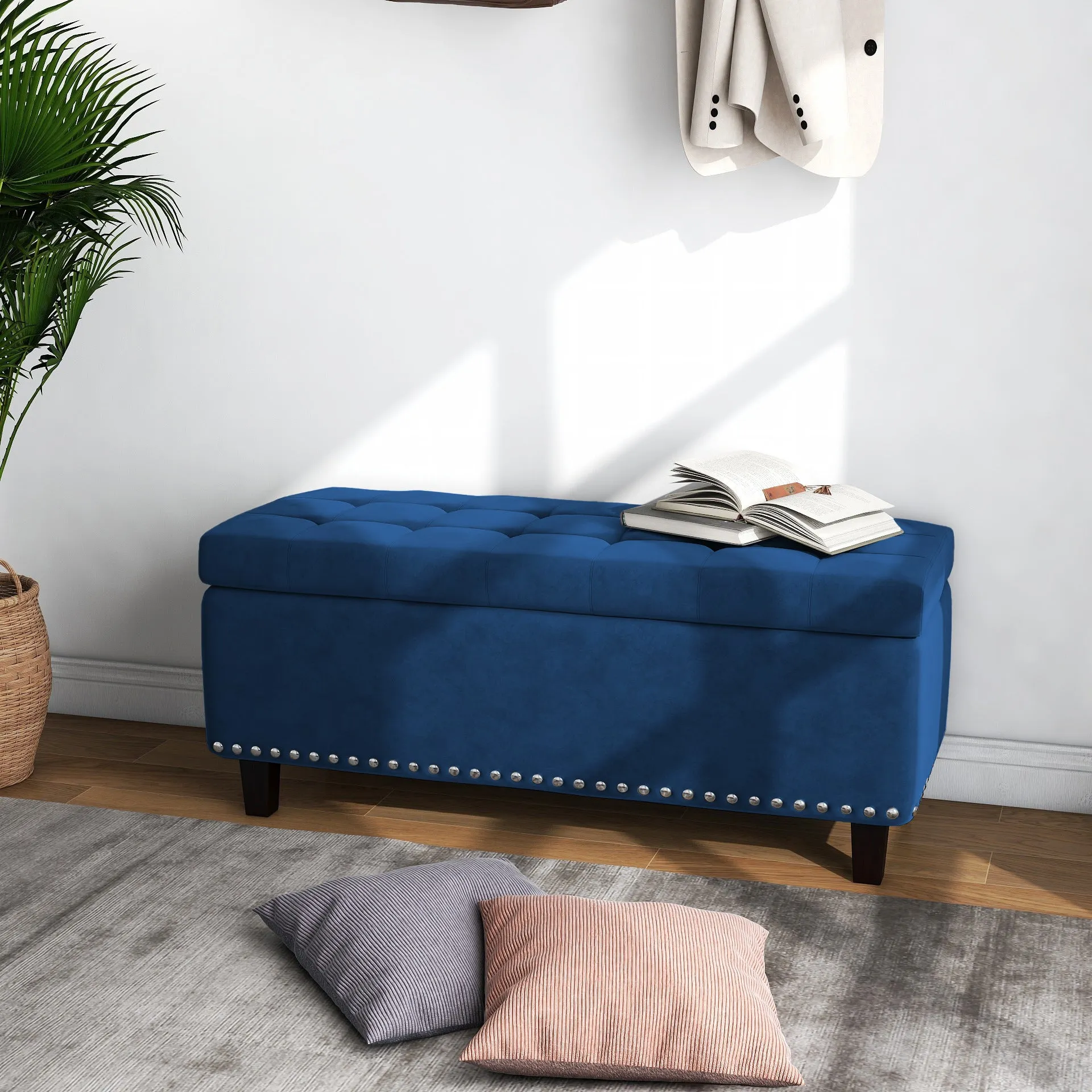 Worcester Velvet Ottoman