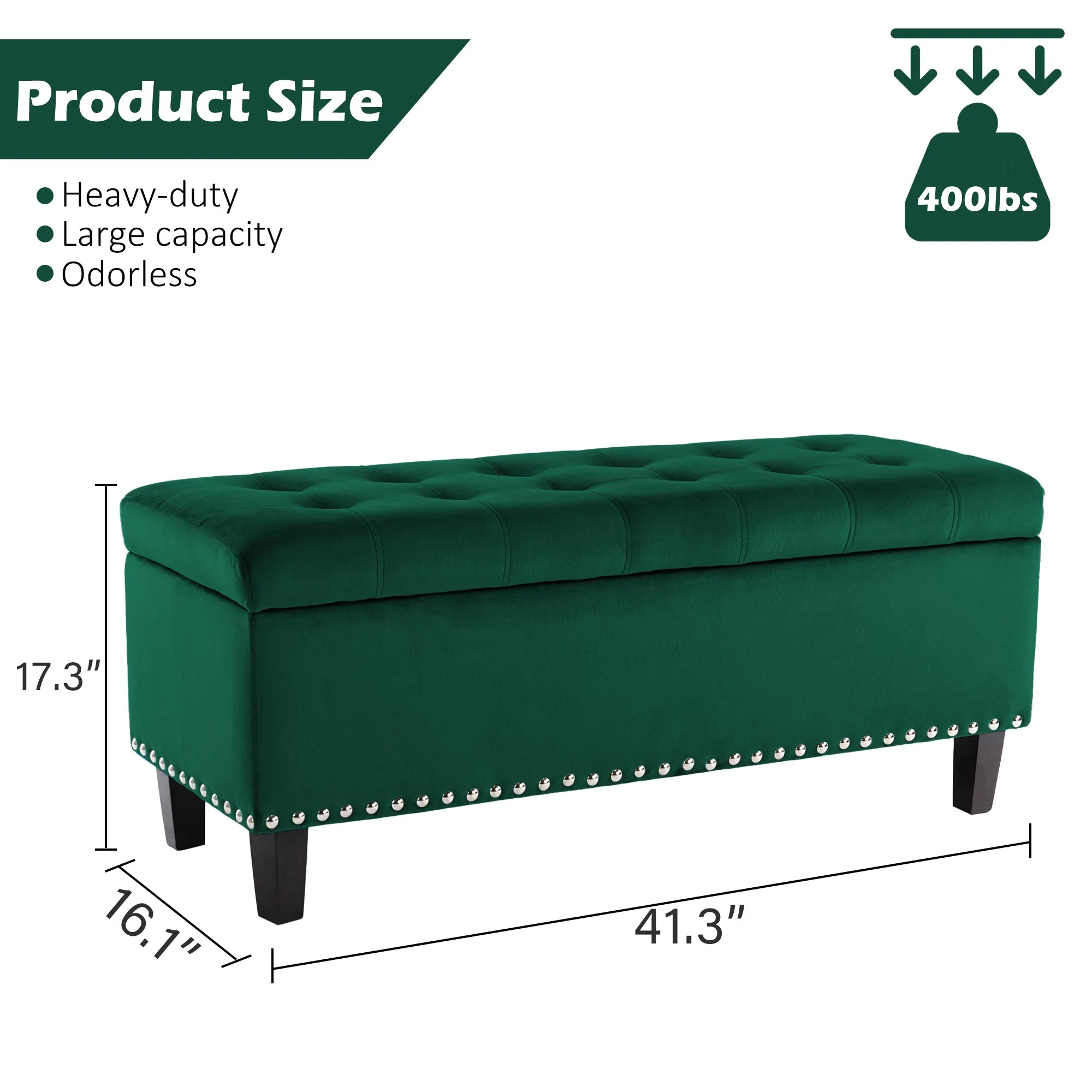 Worcester Velvet Ottoman