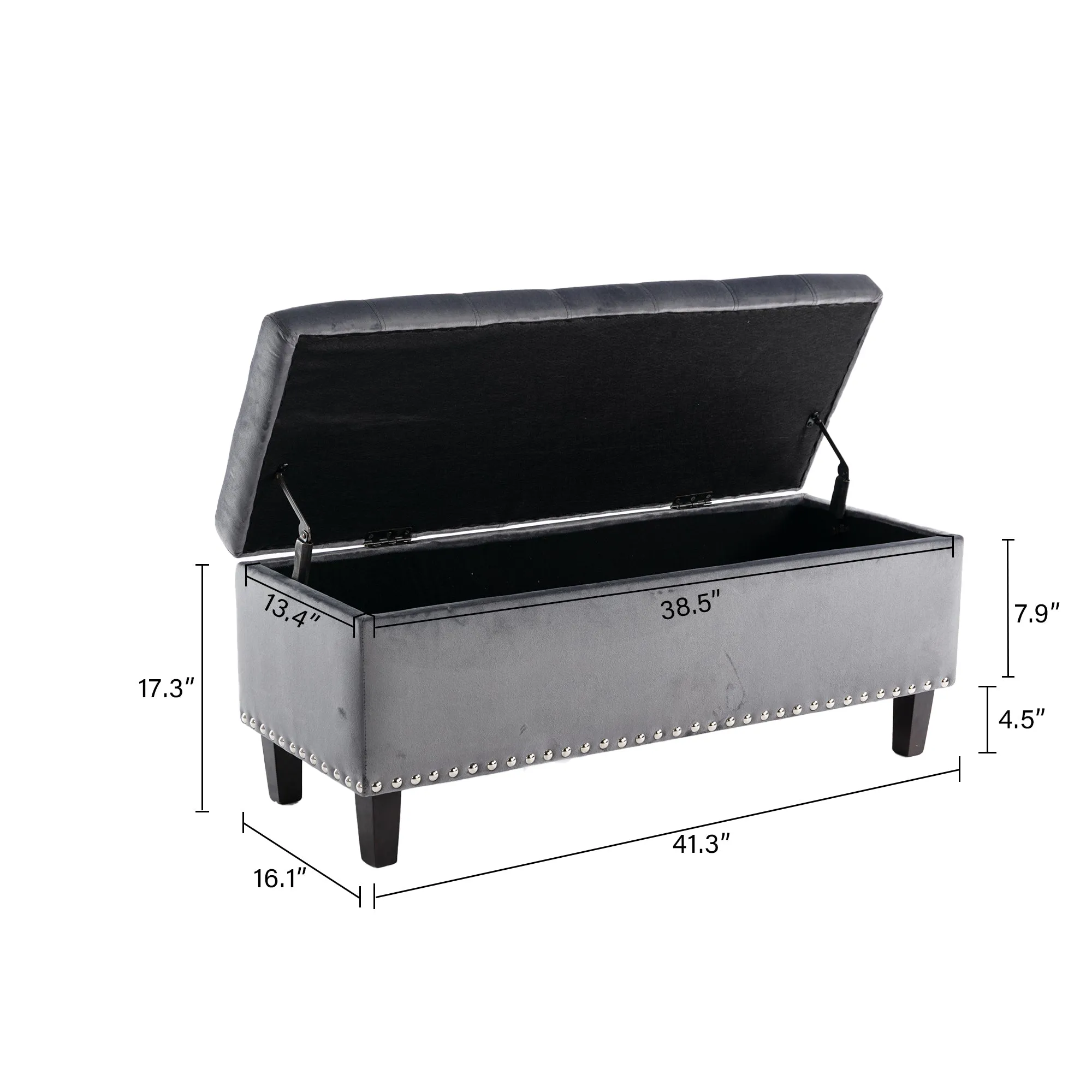 Worcester Velvet Ottoman