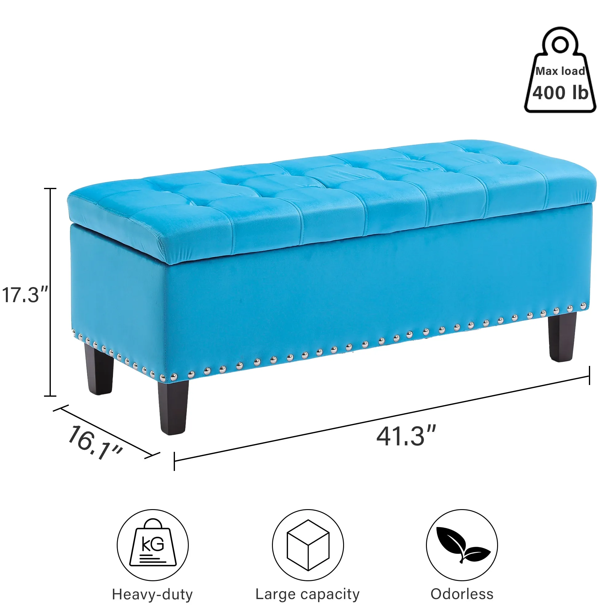 Worcester Velvet Ottoman