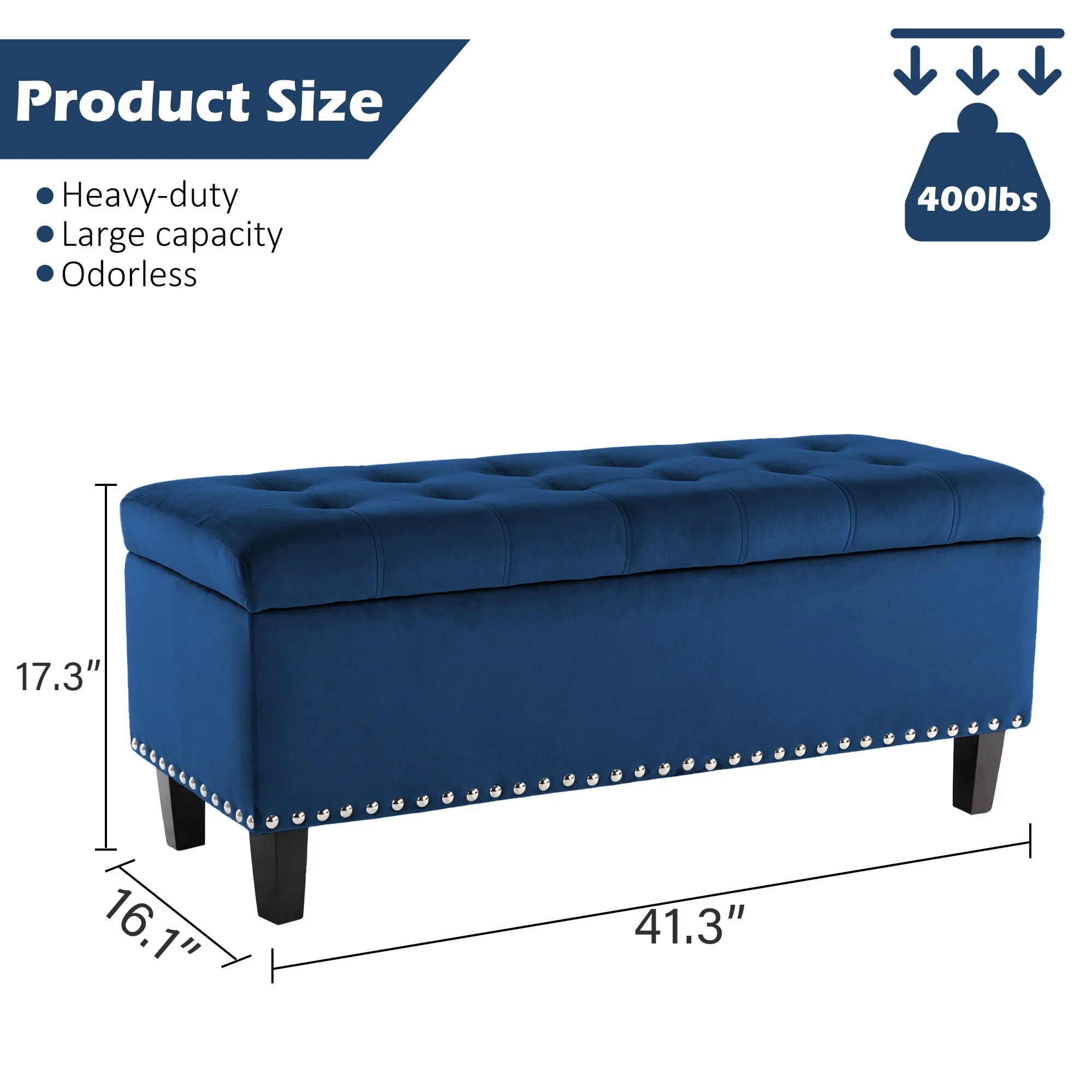 Worcester Velvet Ottoman